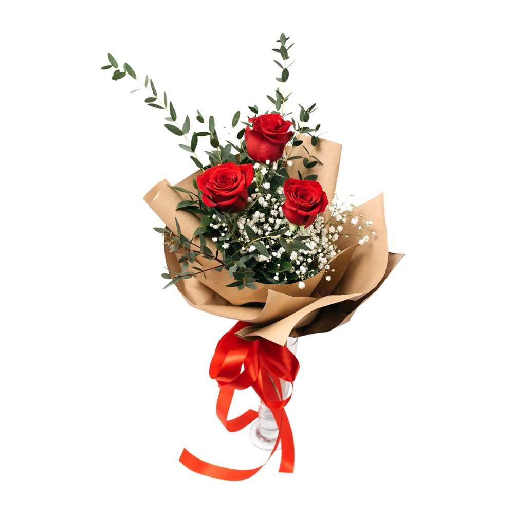 Le Vase et Bouquet de Roses Rouges « Special One »