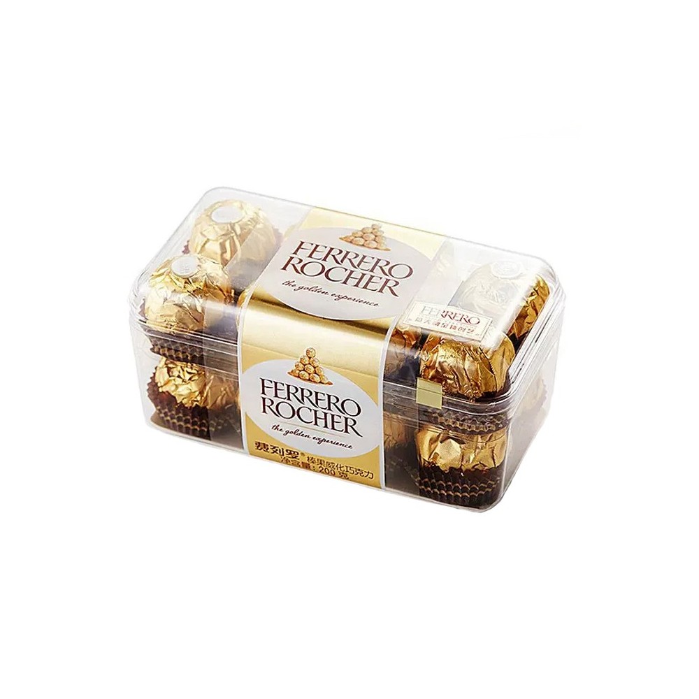 Ferrero Rocher Chocolat aux Noisettes - Une boîte de 16 chocolats