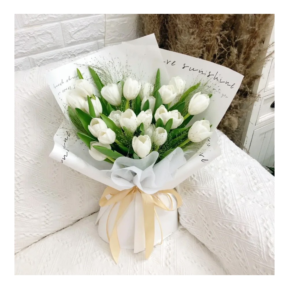 Le Bouquet de Tulipes Blanches « Blanche Neige »