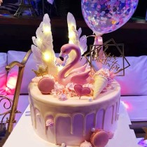 [Local Pastry Shop] Torta di Compleanno Pink Swan Celebrity