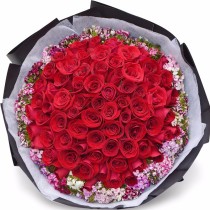 Il Bouquet di 99 Rose Rosse « Vita di Lusso »