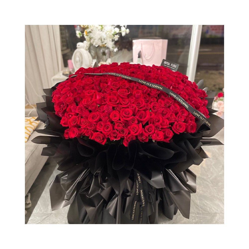 Le bouquet de 520 roses rouges « Je t'aime pour toujours »