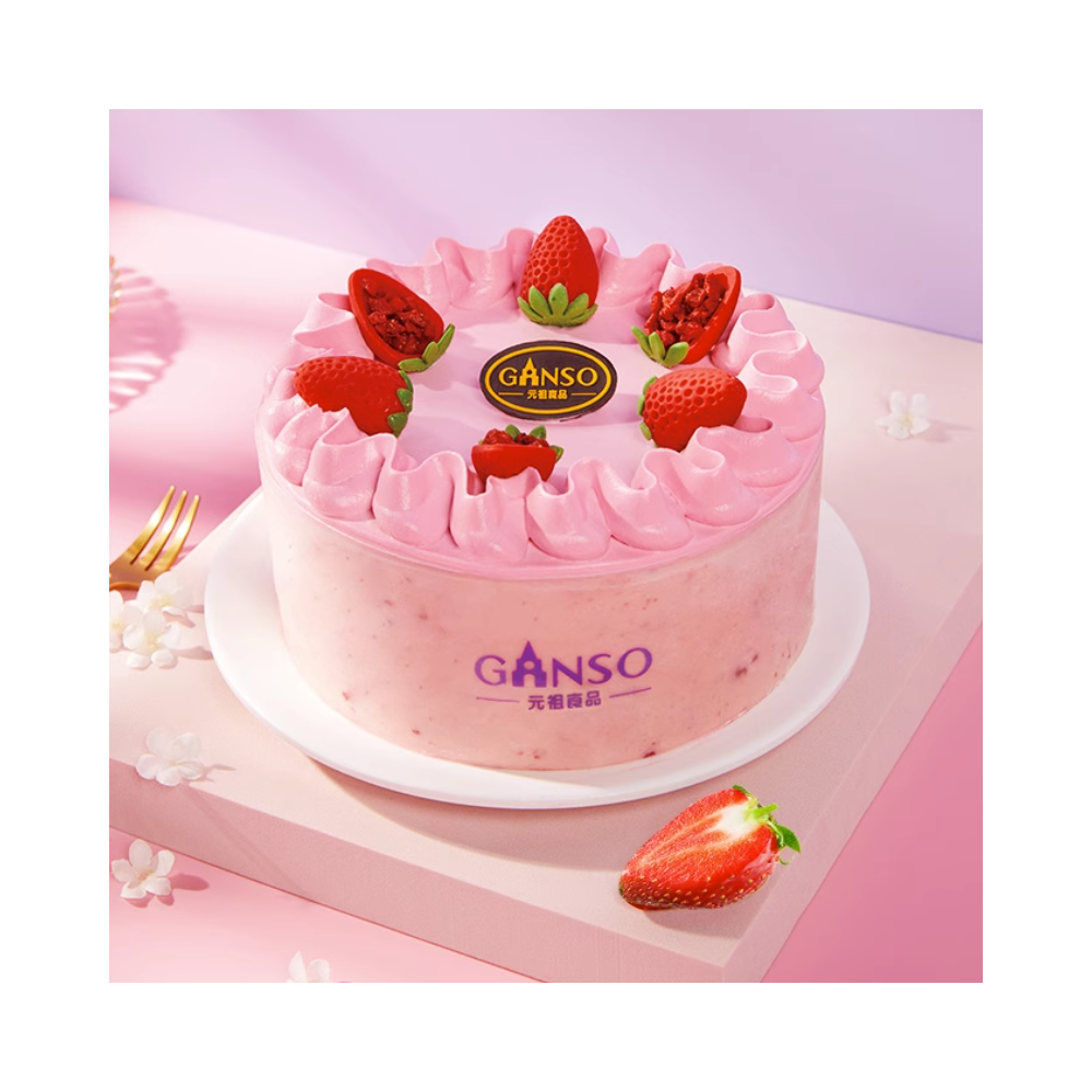 [Boutique Ganso] Gâteau mousse Gâteau d'anniversaire aux fraises