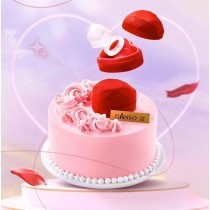 [Boutique Ganso] Anneau de la Saint-Valentin Cadeau Gâteau d'anniversaire aux fruits d'amour