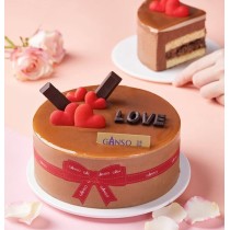 [Boutique Ganso] Gâteau d'anniversaire décoration d'amour et saveur chocolat