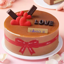 [Boutique Ganso] Gâteau d'anniversaire décoration d'amour et saveur chocolat