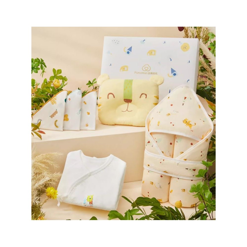 Set Regalo in Scatola Unisex per Neonati Purcotton