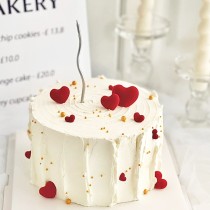 [Local pastry shop] Pastel de Cumpleaños en Forma de Corazón Redondo