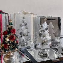 Pequeño Árbol de Navidad Compuesto por Flores Preservadas