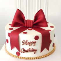 Stile regalo a nastro per celebrazioni festive e torte di compleanno