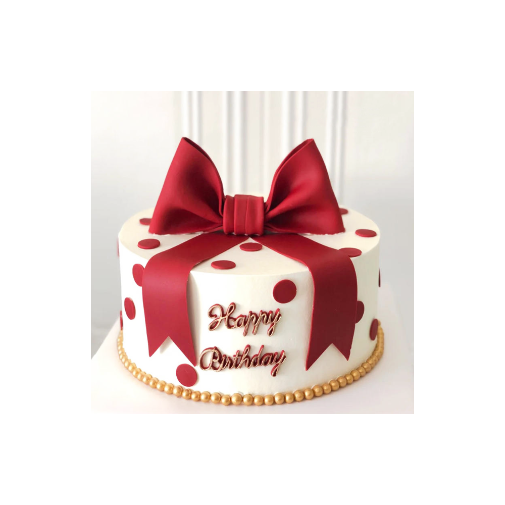 Stile regalo a nastro per celebrazioni festive e torte di compleanno