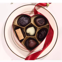 Godiva Chocolates Coffret cadeau de couleur rouge en forme de cœur