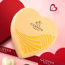 Godiva Chocolates Premium en Caja de Regalo en Forma de Corazón Color Dorado