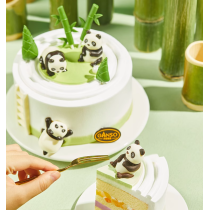 [Boutique Ganso] Gâteau d'anniversaire rond sur le thème du panda