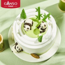 [Boutique Ganso] Gâteau d'anniversaire rond sur le thème du panda