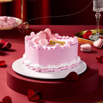 [Ganso Shop] Amore Torta di Compleanno Frutta a Forma di Cuore Rosa