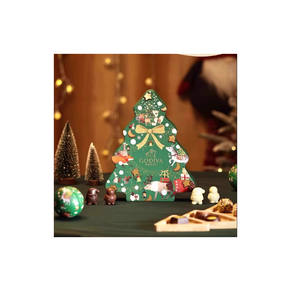 Godiva クリスマスツリー型チョコレートギフトボックス