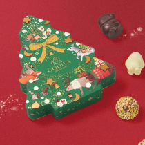 Coffret Cadeau Chocolats Godiva en Forme d'Arbre de Noël