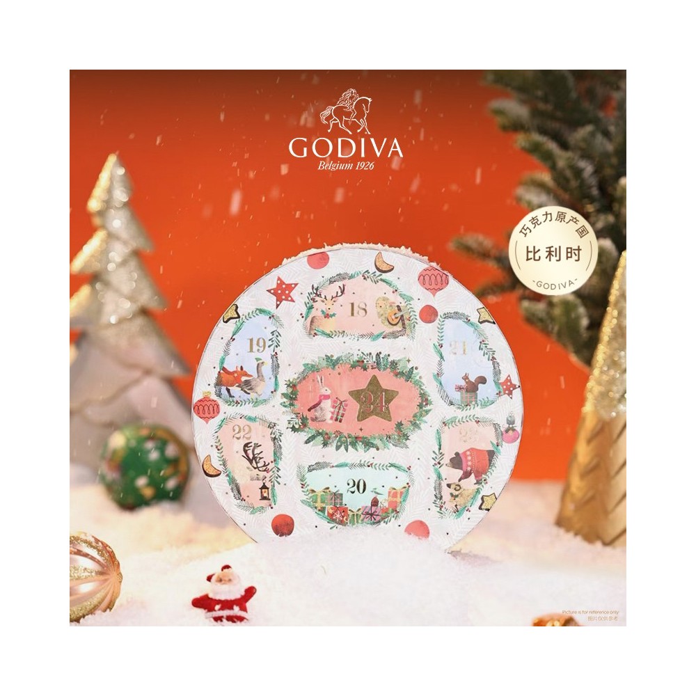 Godiva Calendario dell'Avvento Scatola Regalo di Cioccolatini di Natale