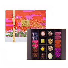 Godiva Weihnachtsschokolade Geschenkbox limitierte Auflage (20 Stück)