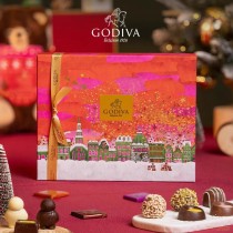 Coffret cadeau de chocolats de Noël Godiva en édition limitée (20 pièces)