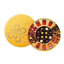 Godiva Premium Chocolates Chinese New Year Themed Round Shaped Gift Box