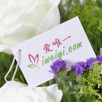 Send a bouquet of white roses to China